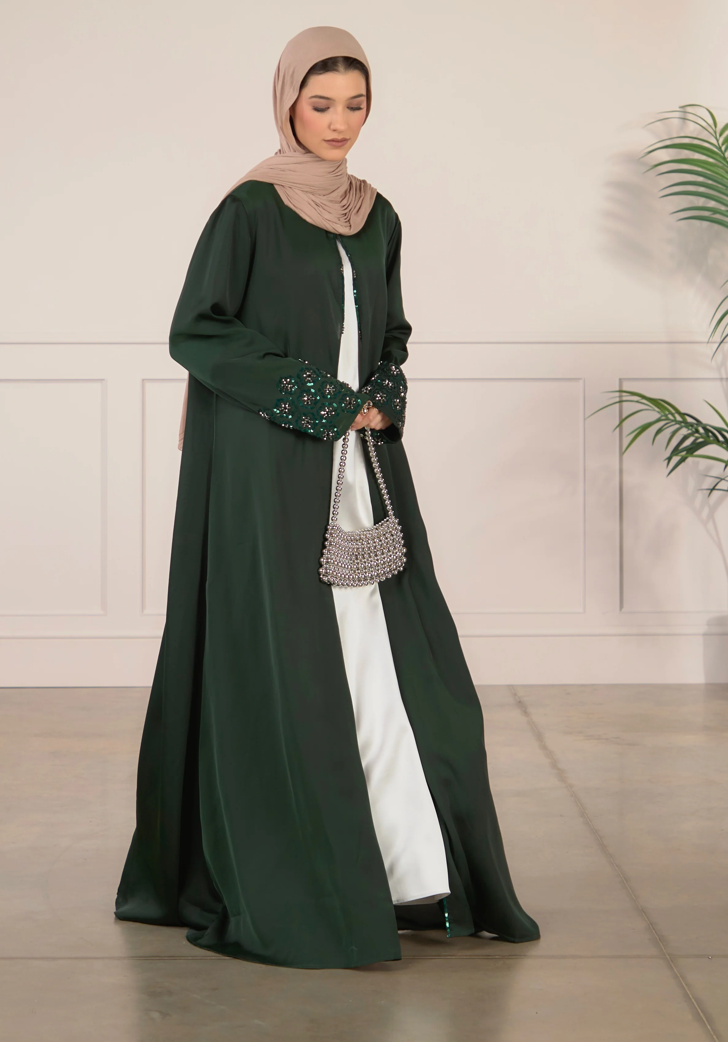 Aseel Abaya - Green - Image 3