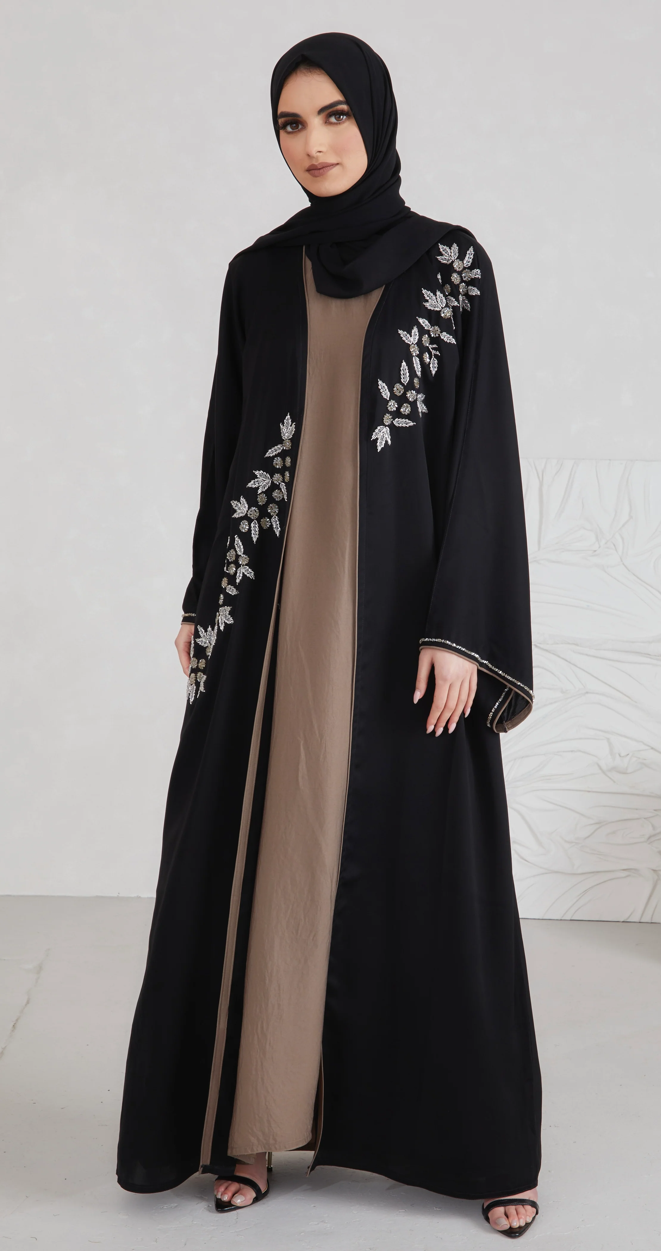 Celine Abaya With Matching Slip - Image 2