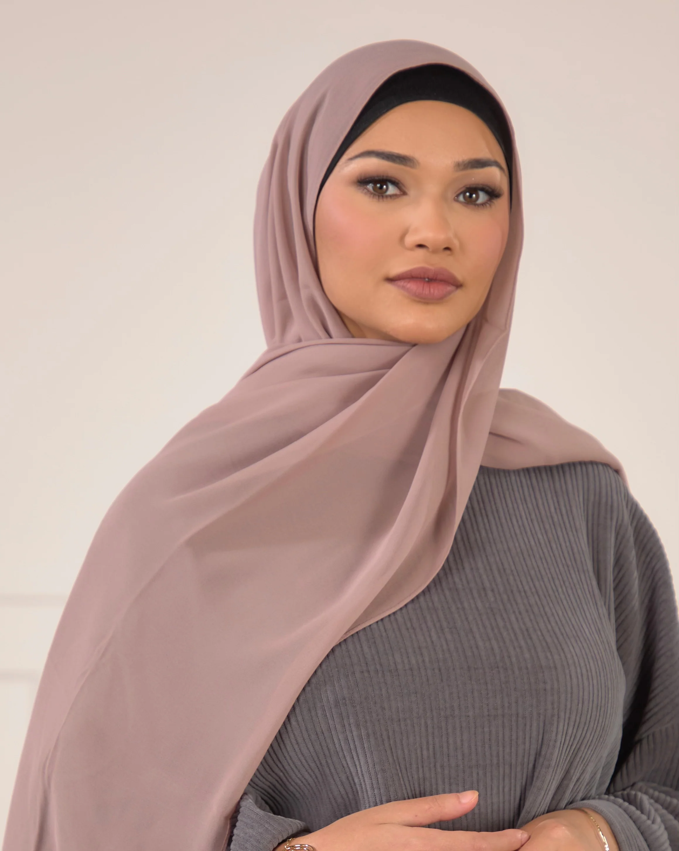 Chiffon Hijab -  Lavender - Image 2