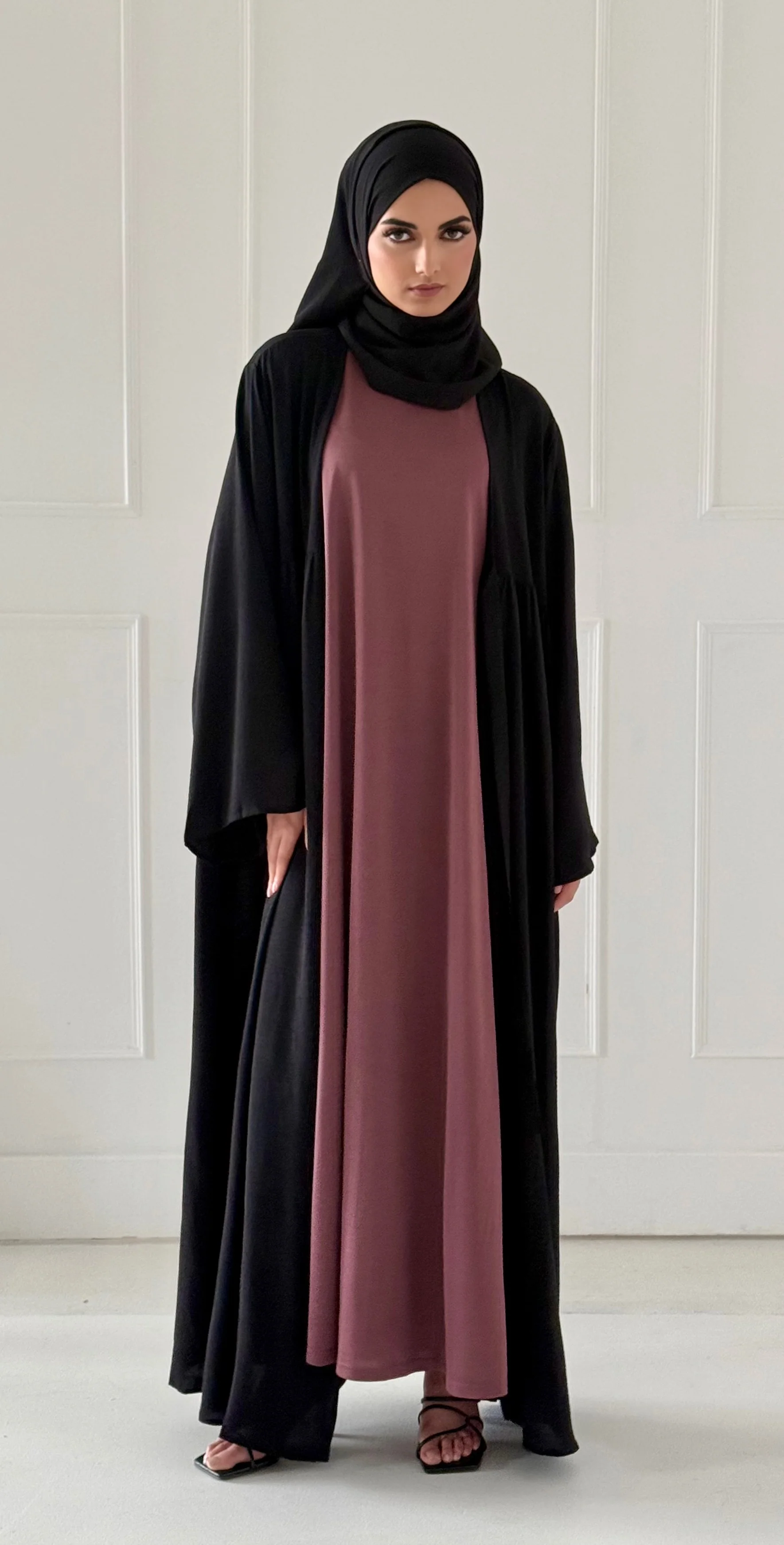 Essential Sleeveless Slip Dress - Mauve - Image 3