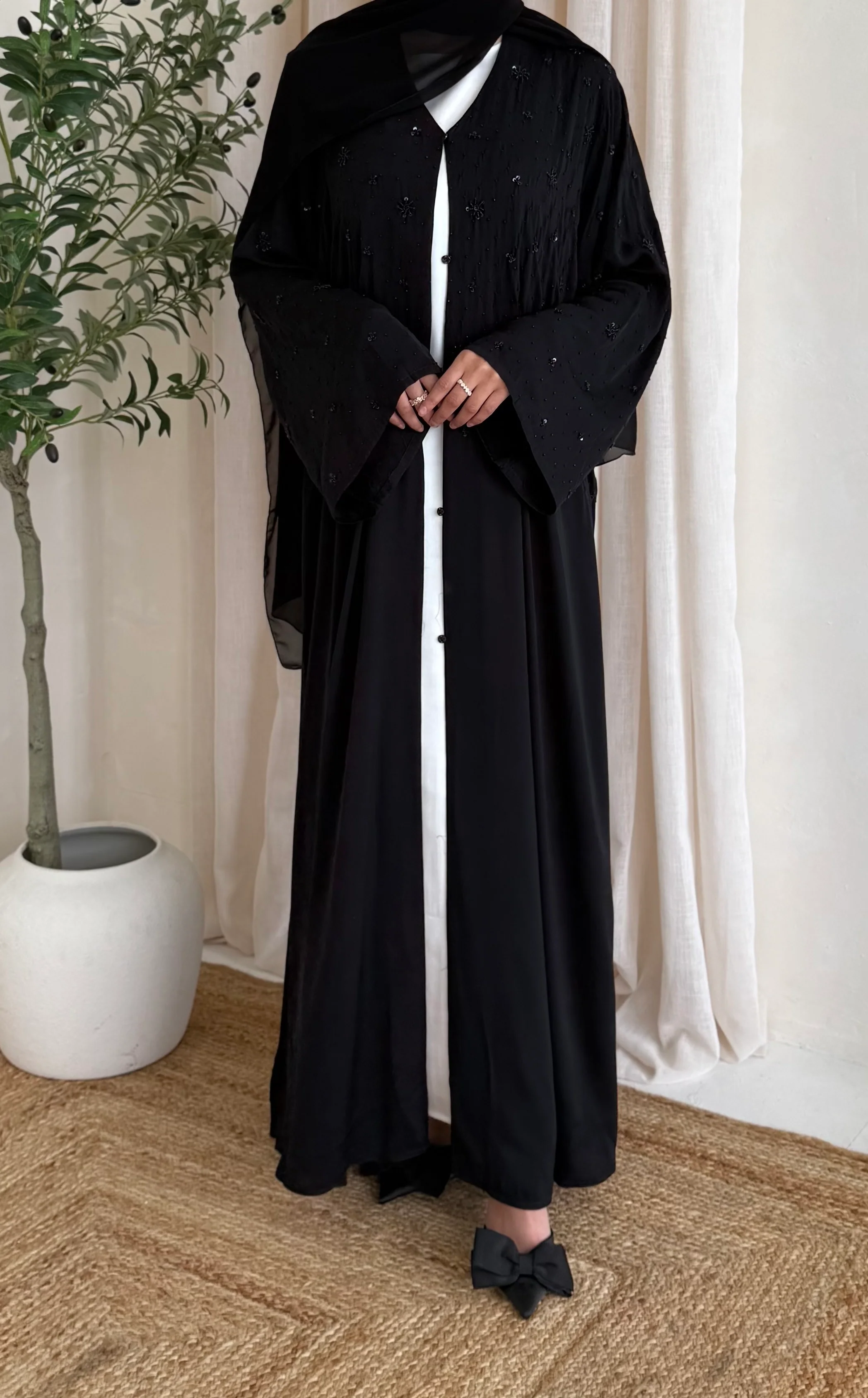 Leena Abaya - Black - Image 2